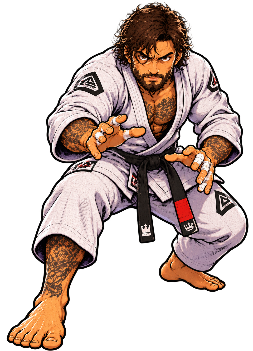 BJJ archetype illustration