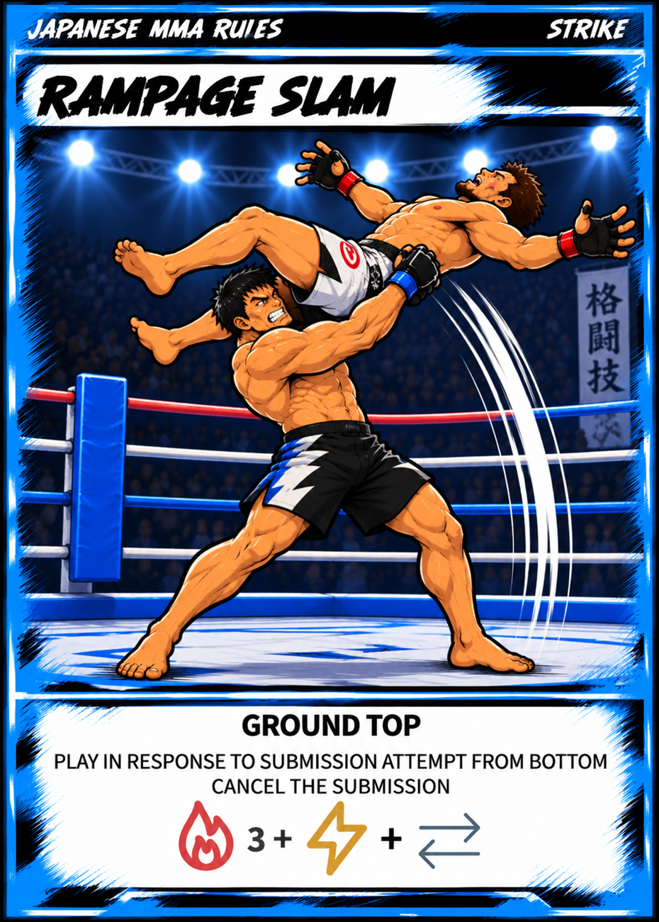 Japanese MMA Rules Rampage Slam card