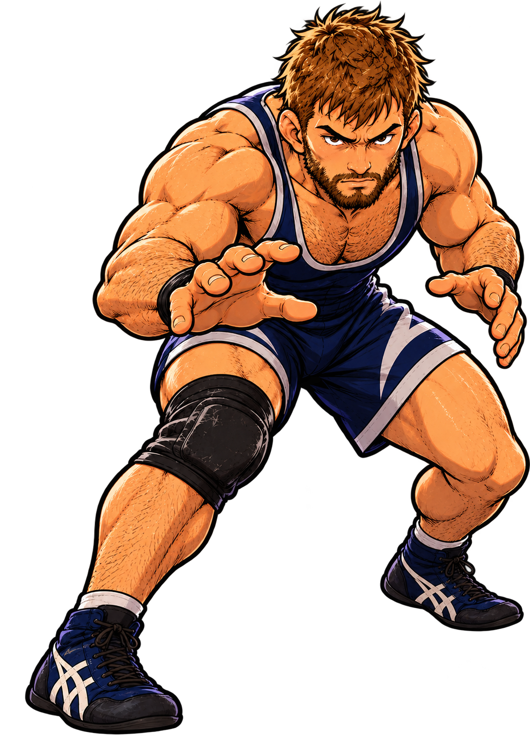 Wrestler archetype illustration